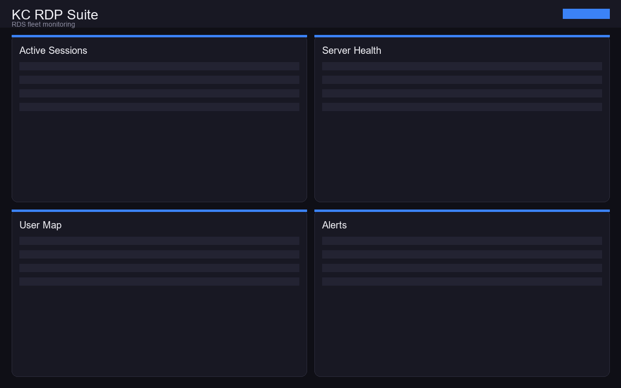 KC RDP Suite fleet management console